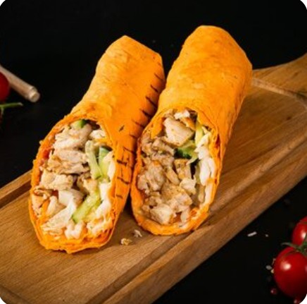 Шаурма в сырном лаваше