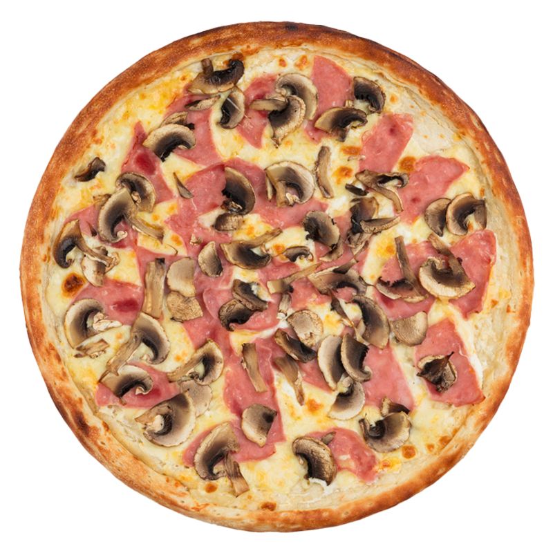 Ветчина и грибы 24 см