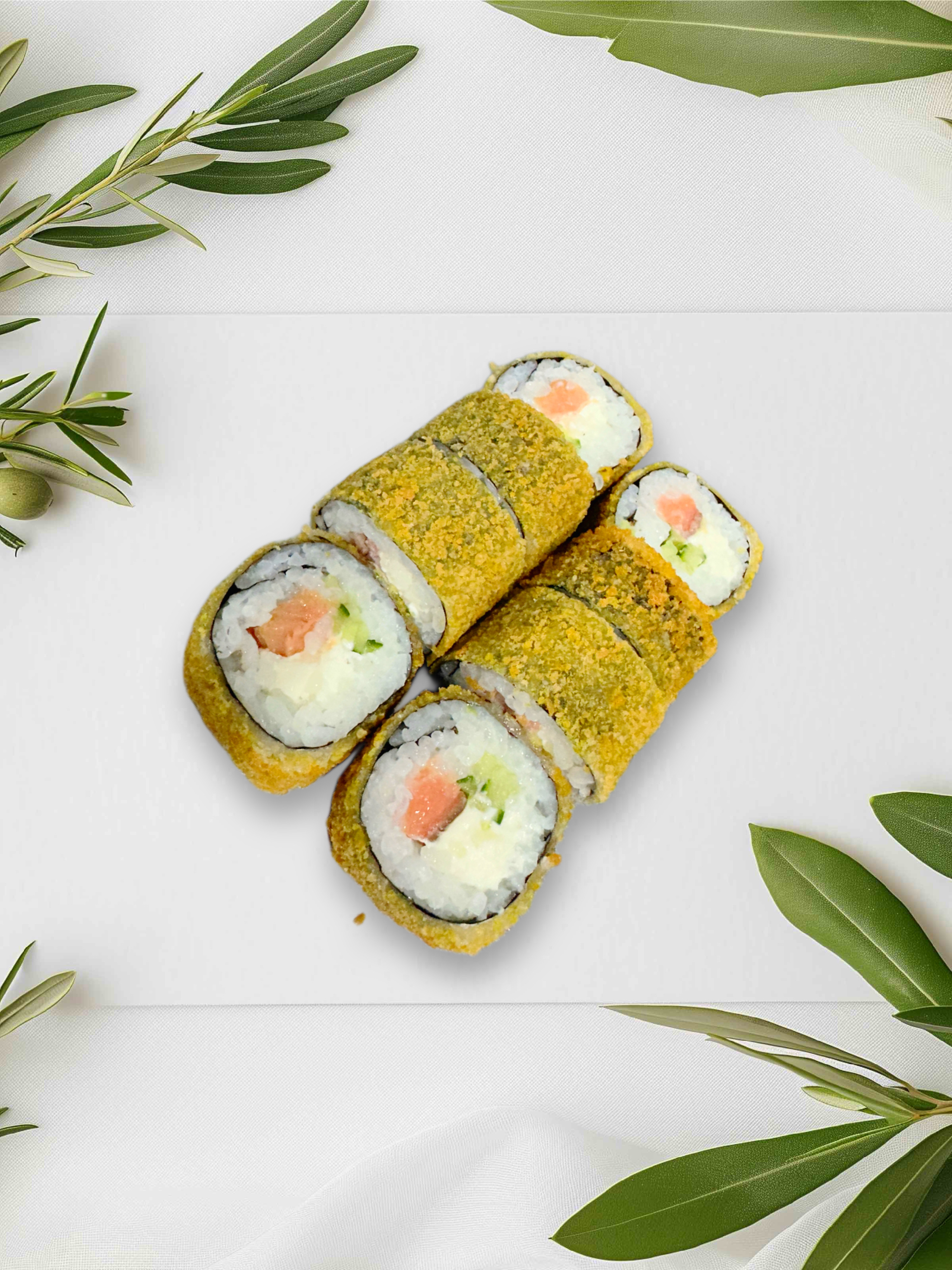 Горячий ролл с горбушей