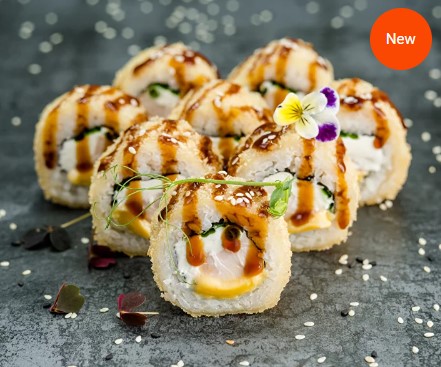 Жареный мини бикини; курица, сыр, лук