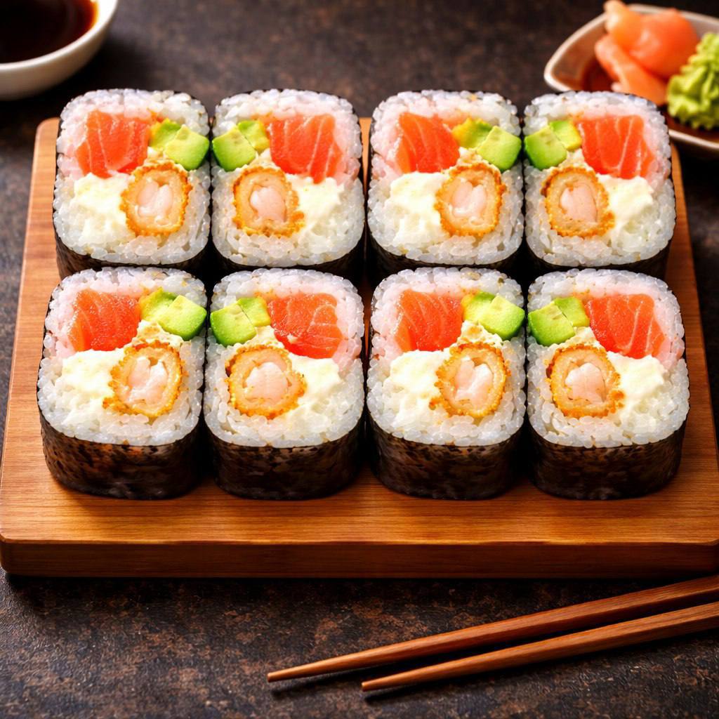 Ролл "8 кусочков" с форелью