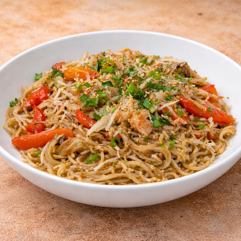 Удон с морепродуктами