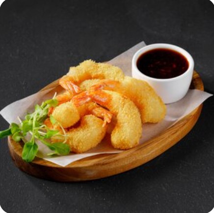 Креветки темпура