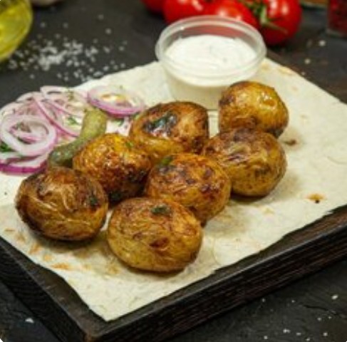 Картофель на мангале