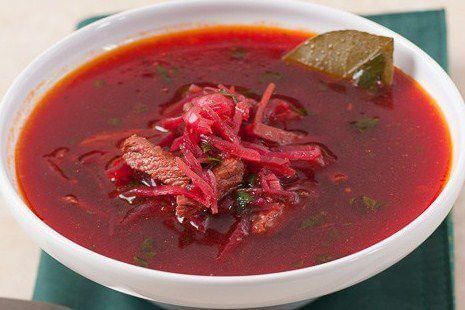 Борщ с говяжим мясом 500 гр