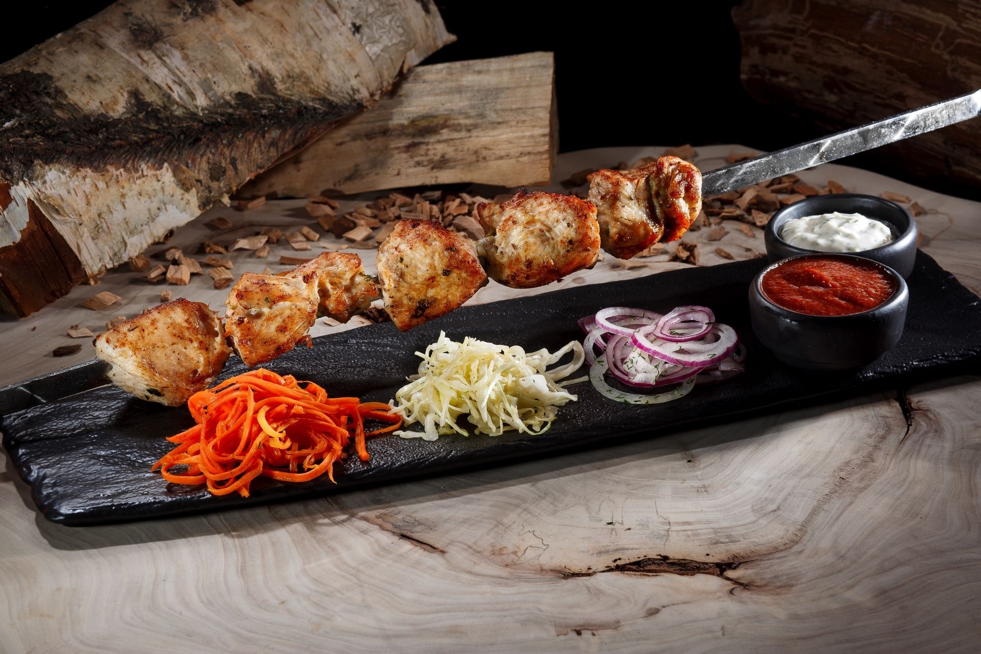 Шашлык из куриной грудки