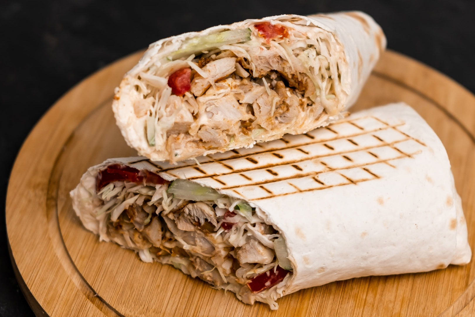 Шаурма с курицей и сыром