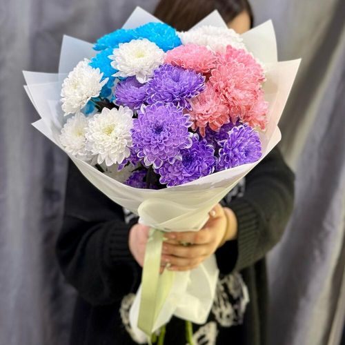 Букет из цветных хризантем (1922)