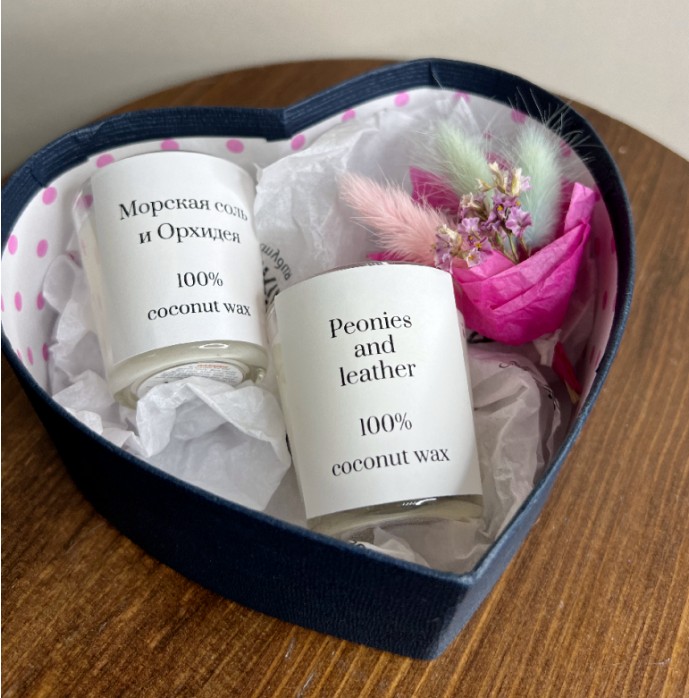 Подарочный набор из 2-х свечей №2