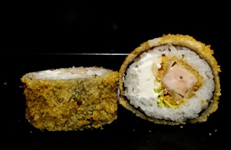 Жареный с курицей