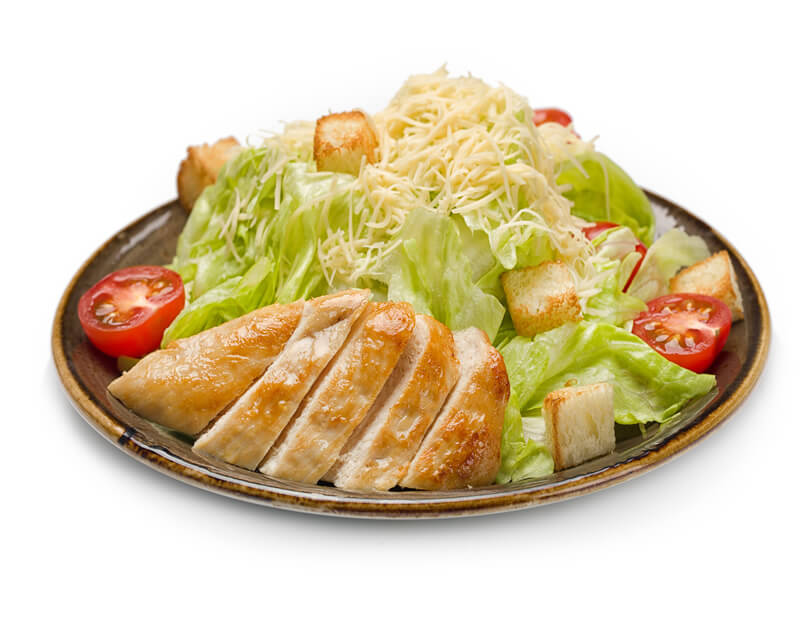 Салат Цезарь с курицей