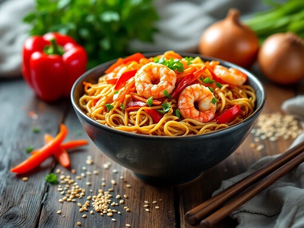 Яичная с креветками