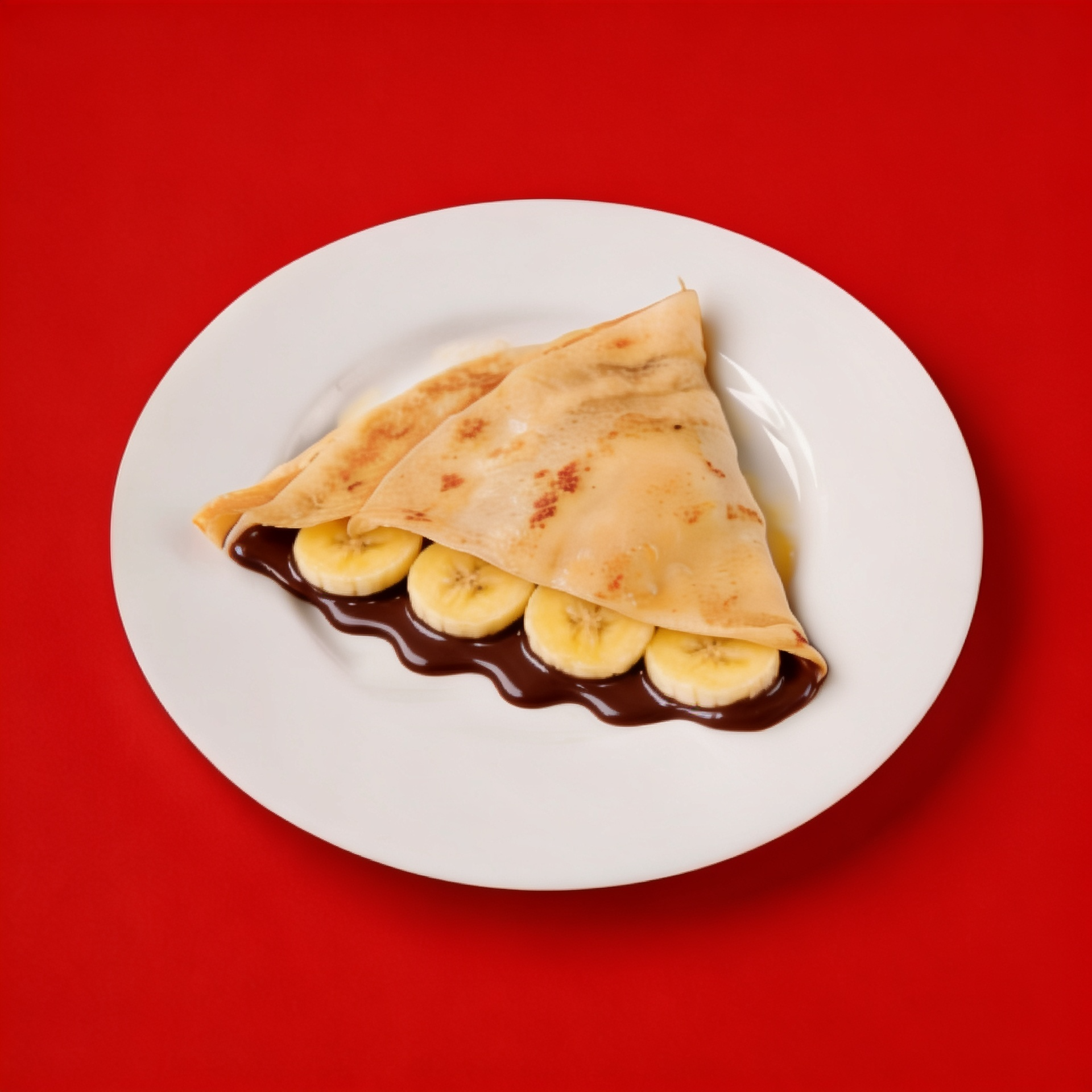 Блин с бананом и шоколадом