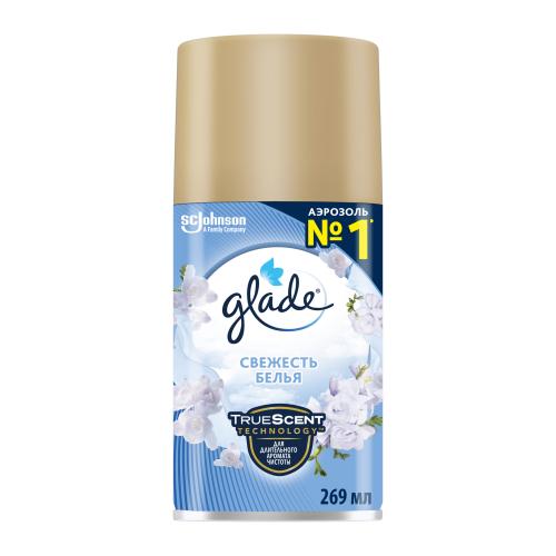 Сменный баллон для освежителя воздуха Свежесть белья Glade 269мл