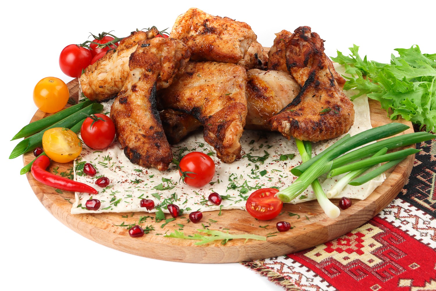 Шашлык из куриных крыльев 1кг