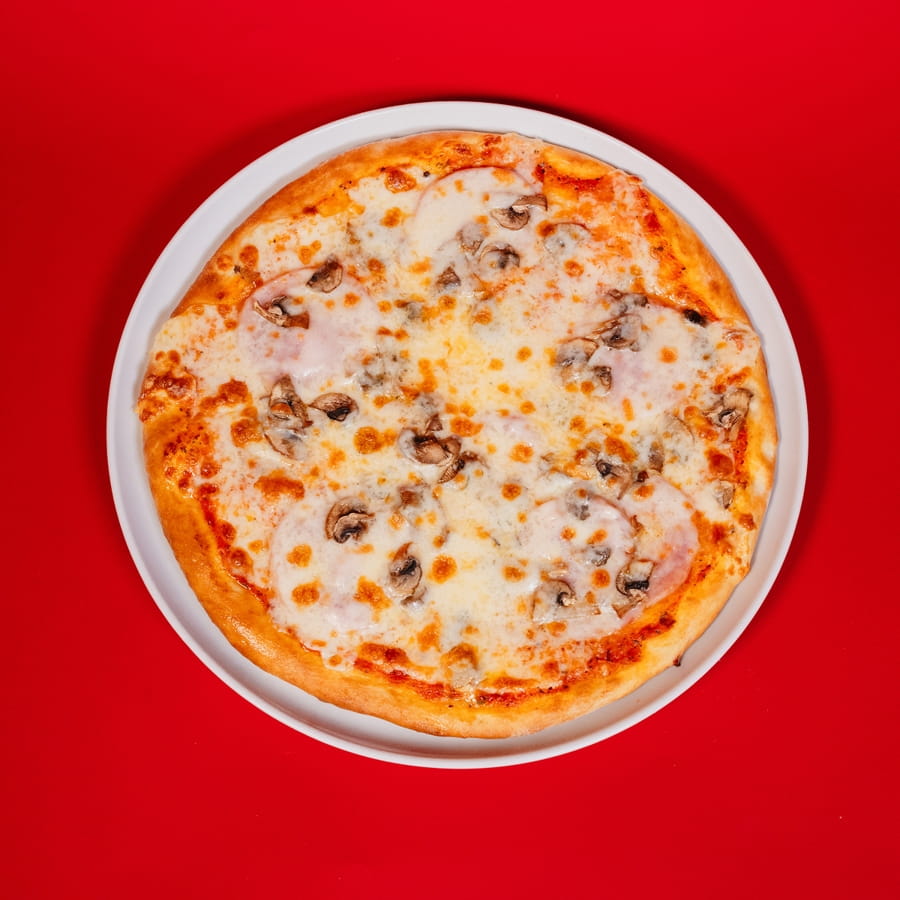 Пицца ветчина и грибы