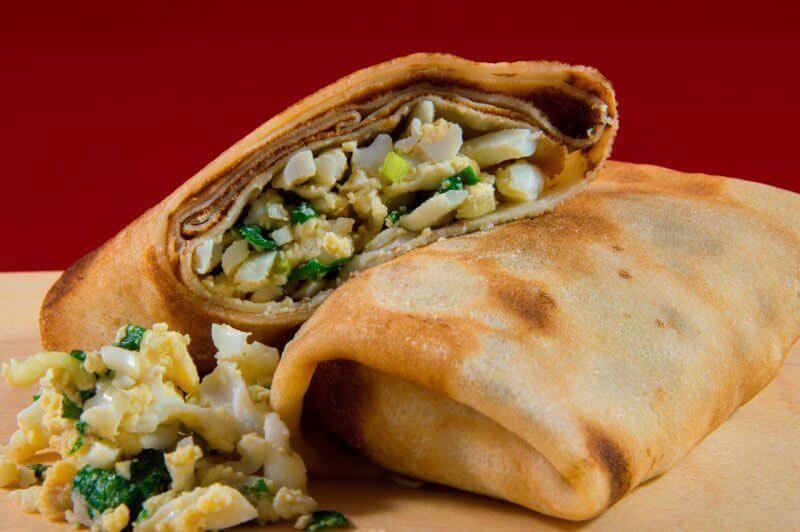 Блины с семгой и творожным сыром 2шт