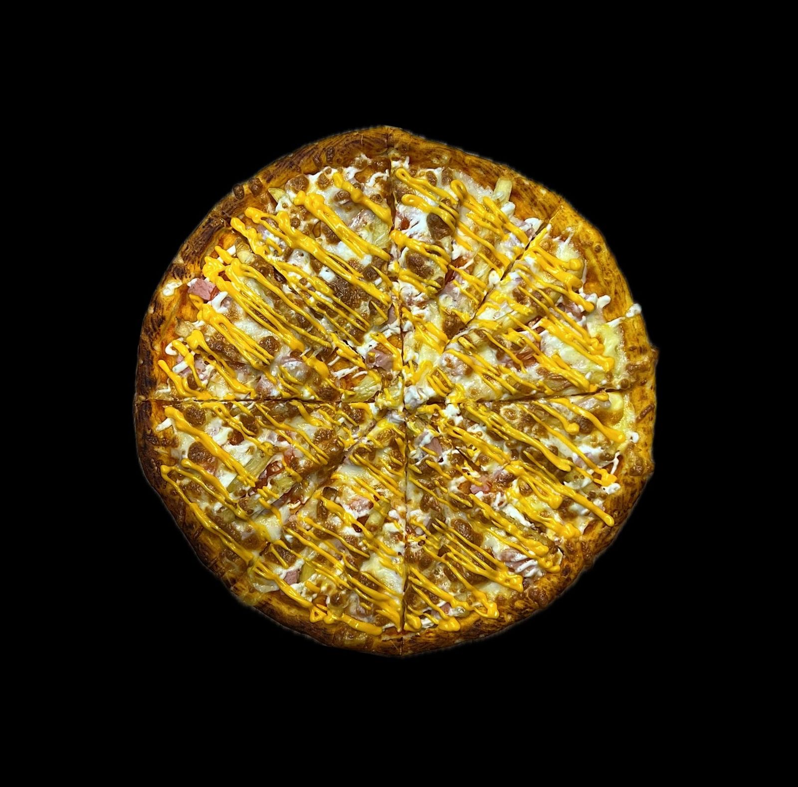 «Айзен» с картошкой фри и ветчиной 30см