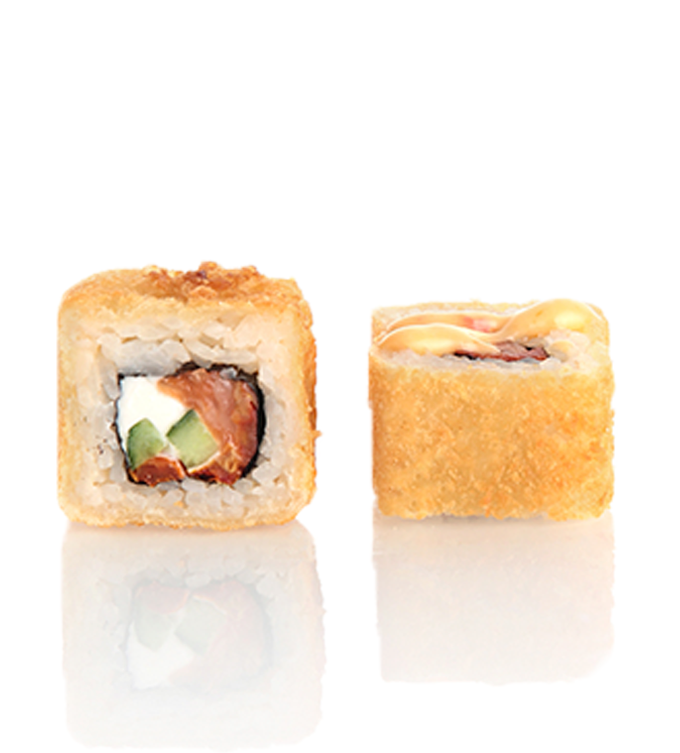 Темпура с лососем в соусе майо чили ( 8 шт)