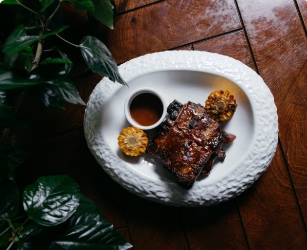 Рёбрышки томлённые