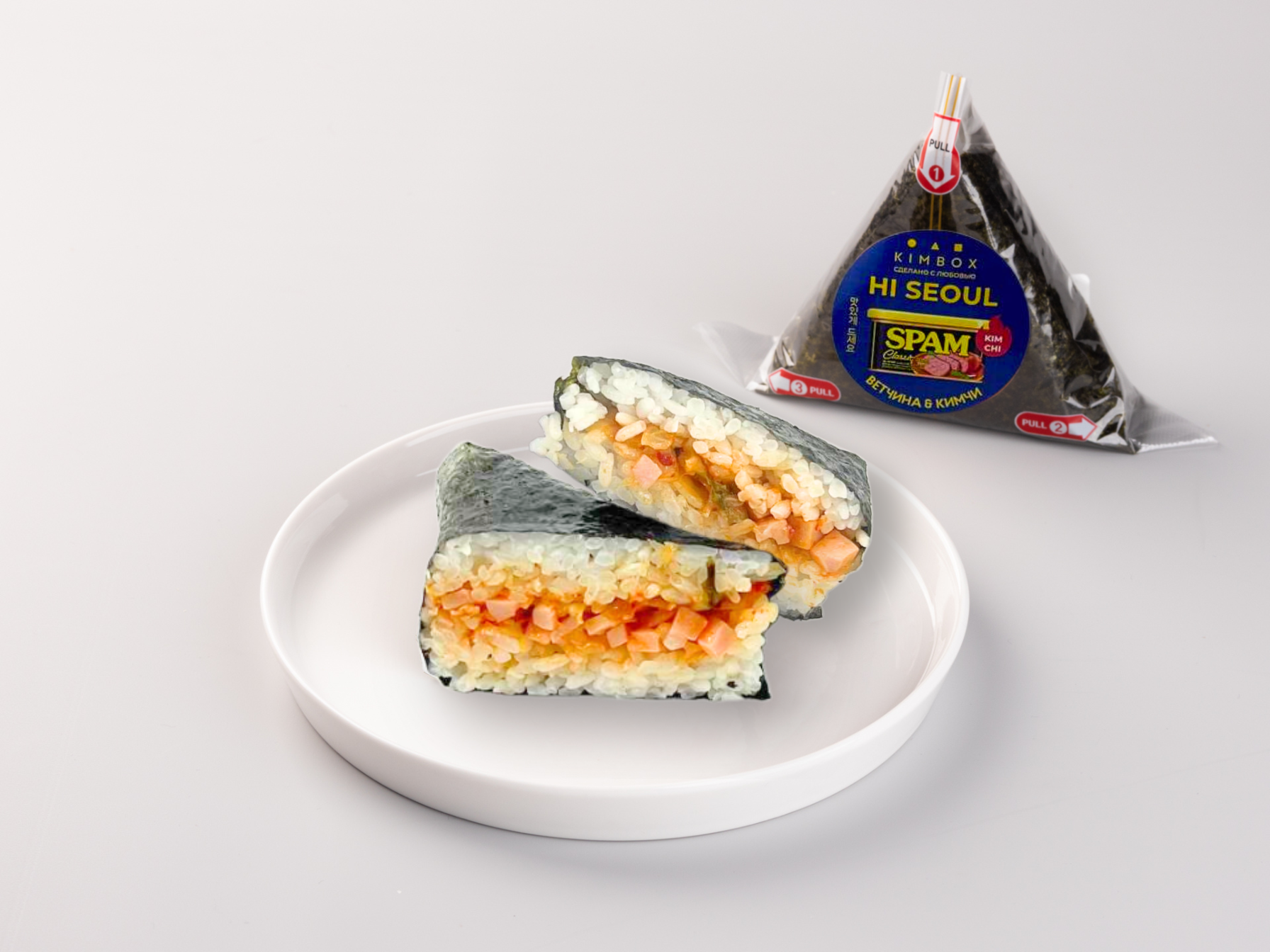 Онигири ветчина кимчи