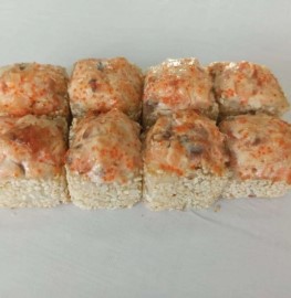 Запеч. ролл с копчёным лососем