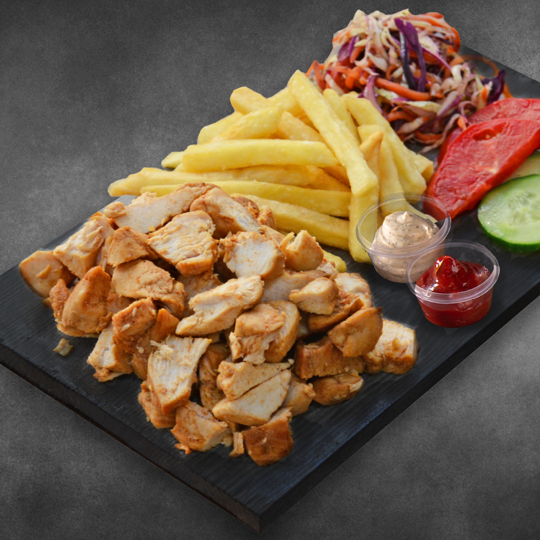 Шаурма на тарелке