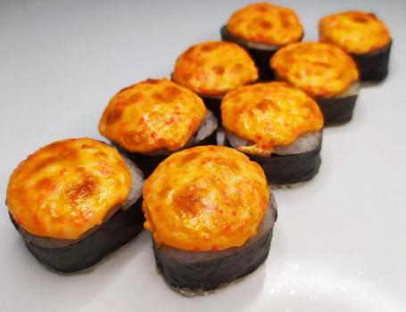 Запеченный ролл с креветкой