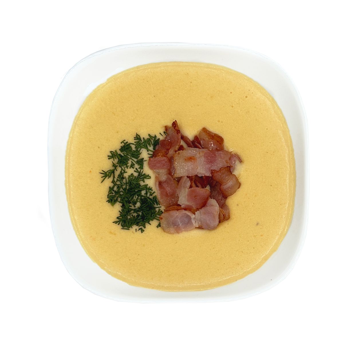 Сырный суп с беконом