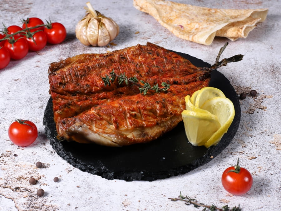Скумбрия крупная на углях