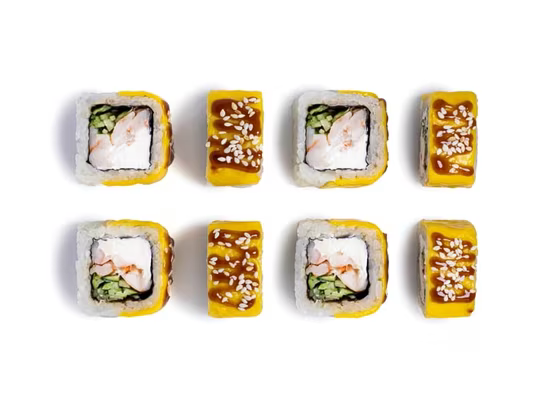 Запечённый ролл Ямайка с креветкой