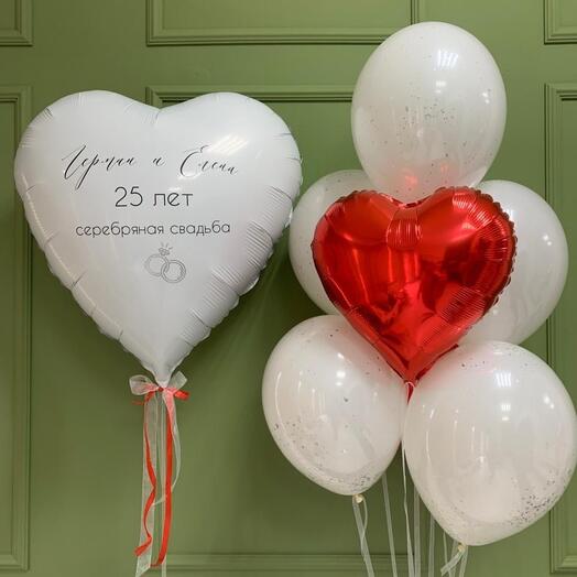 Набор Шаров надпись любая