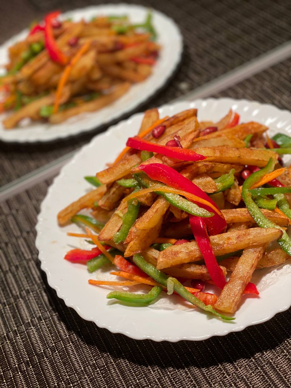 Картофель Фри С Арахисом.