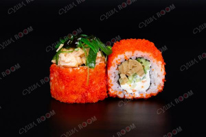 Ролл с копч. курицей и омлетом тамаго