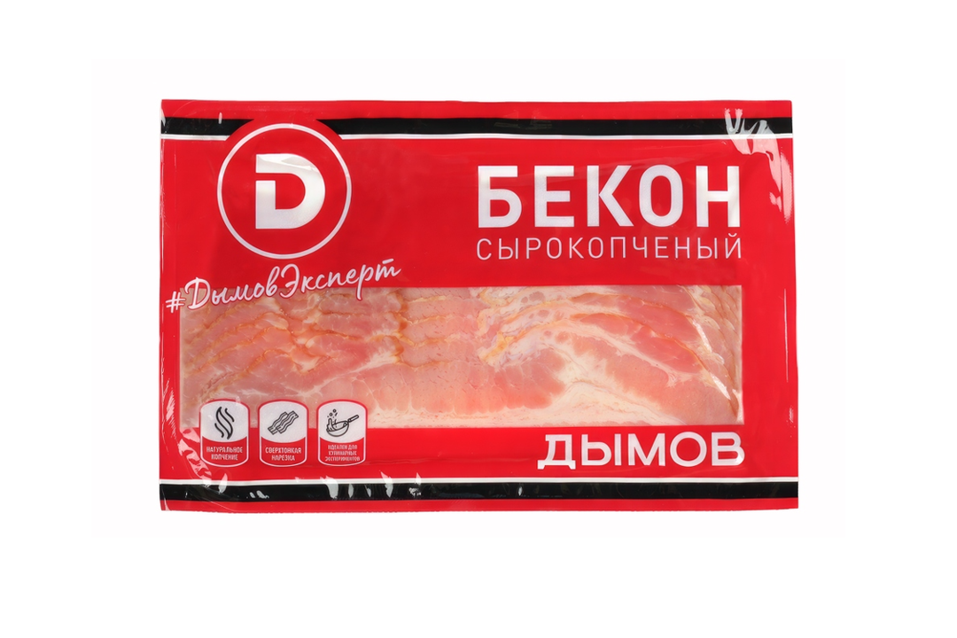 Бекон сырокопченый Дымов нарезка 200 г