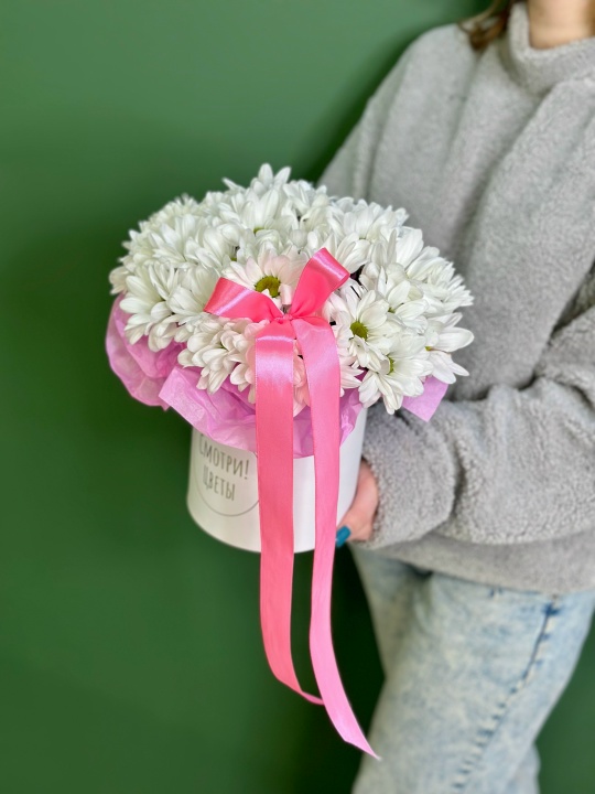 Коробочка с ромашками