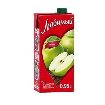Сок Любимый яблочный