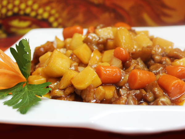 Карри из курицы с овощами