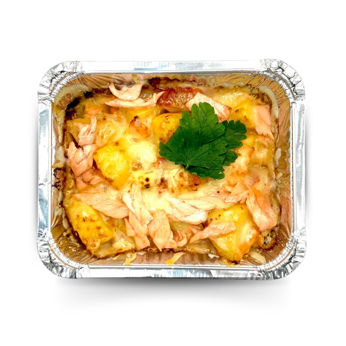 Горячая сковородка с сёмгой и треской