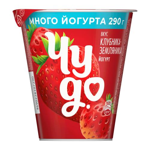 Густой йогурт со вкусом клубники и земляники Чудо 2% 290г