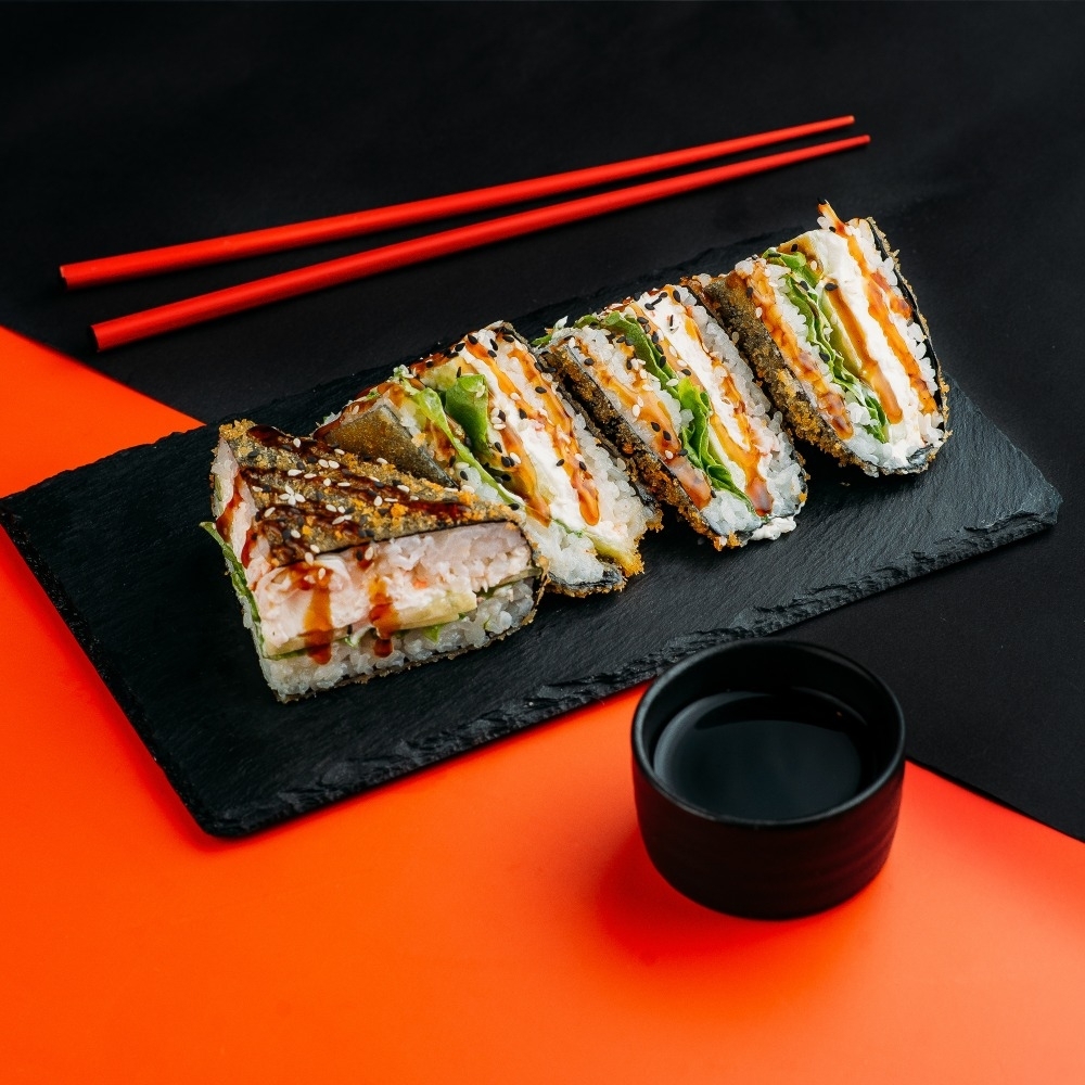 Сэндвич-ролл с креветкой