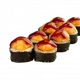 Запеченный ролл с крабом