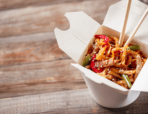 Wok с говядиной (удон)