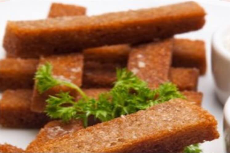 Сухари с чесночным соусом