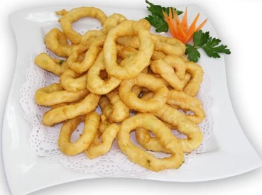 Кольца кальмара в кляре