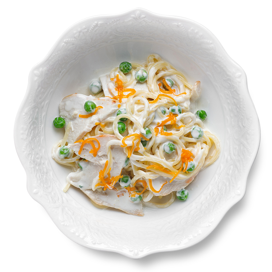 Спагетти с курочкой
