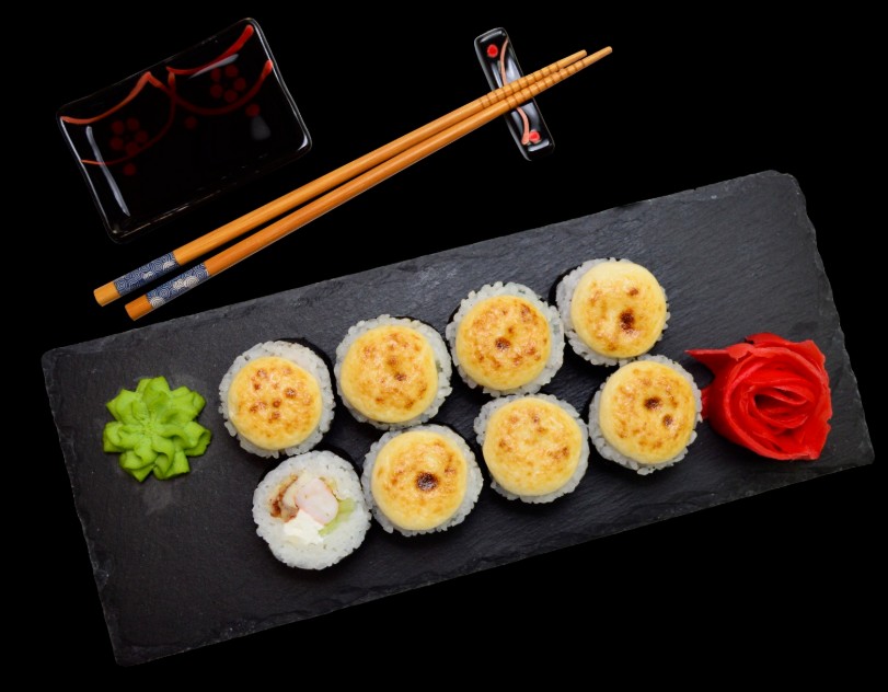 Запеченный ролл Эби хот