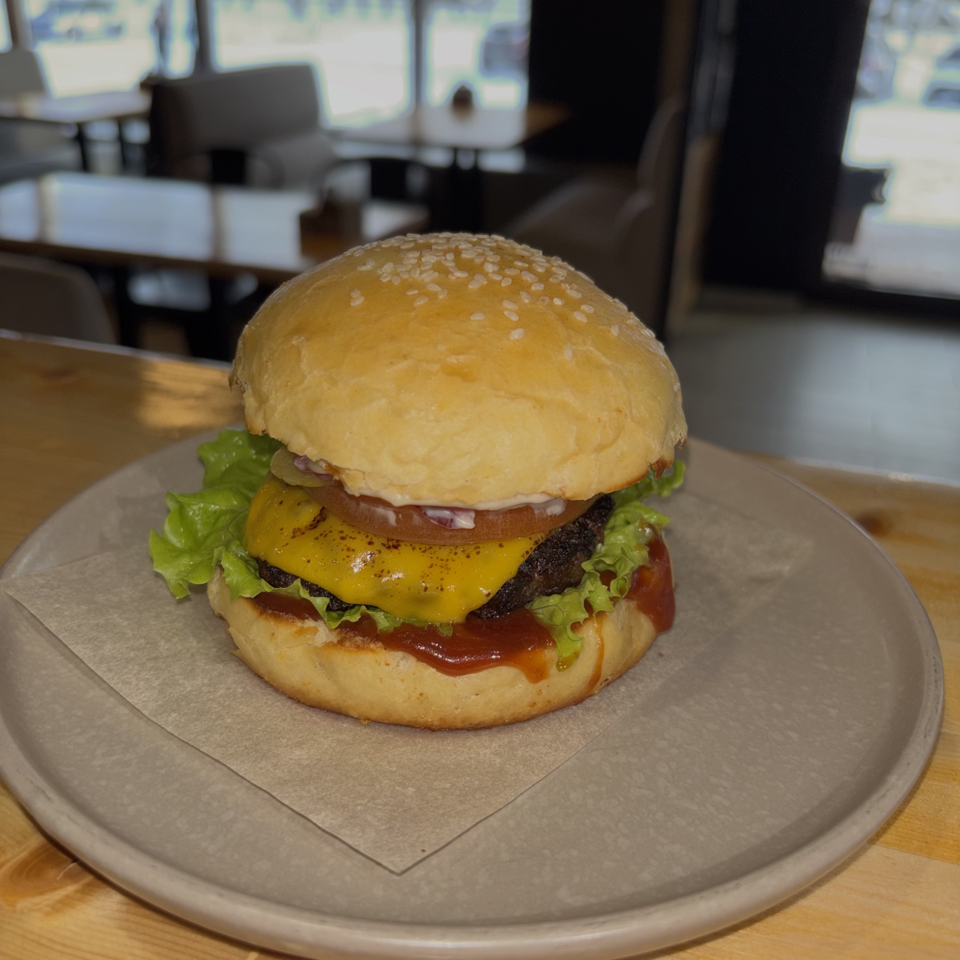 Бургер с говядиной 