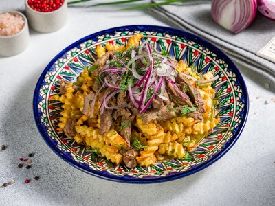 Тушеная говядина с картошкой