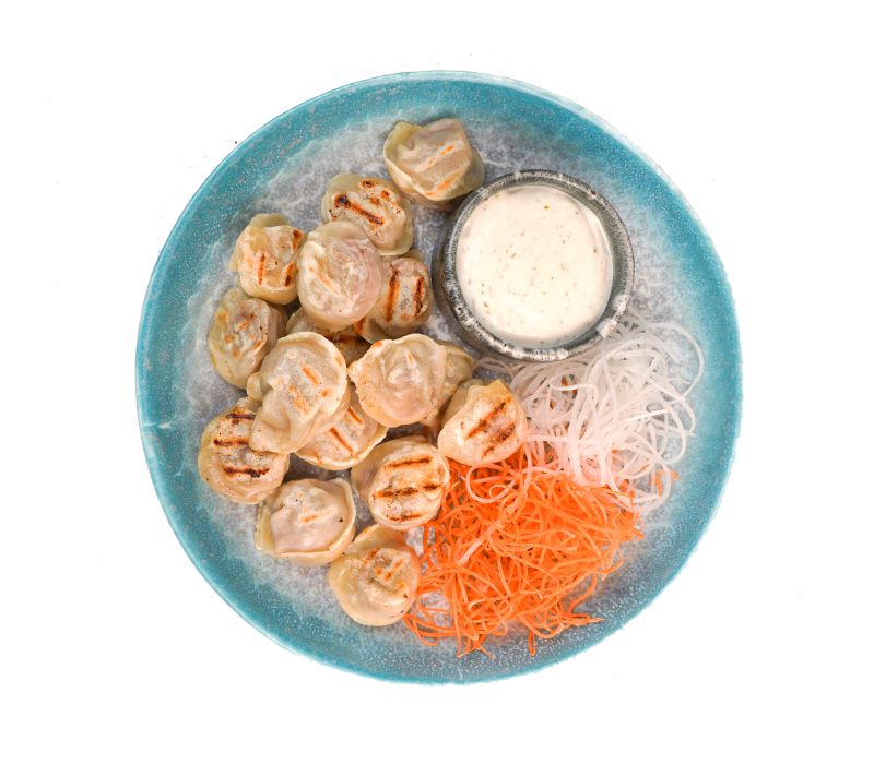 Пельмени мясные жареные с соусом Спешиал 180/20/30 г